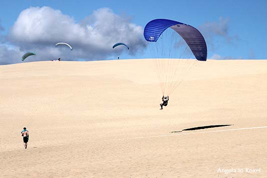 Paraglider über der Dune du Pilat, Arcachon