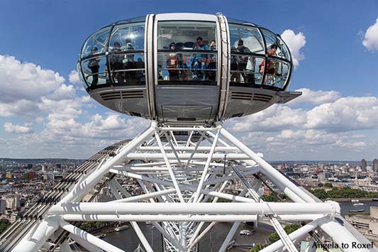 Das Auge steht nicht still ... Gondel des London Eye