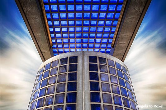 Überdachung des Bahnsteigs auf dem Bahnhof Hannover-Nord, Blauer Bahnhof