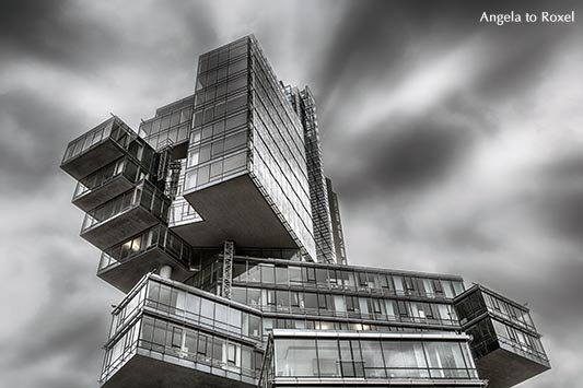 Nord LB in Hannover während eines Herbststurmes, dynamischer Wolkenhimmel - Hannover