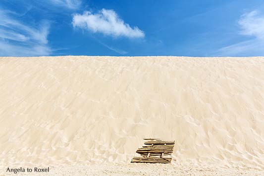 Fotografie: Wanderdüne an der Punta Paloma in der Nähe von Tarifa, darüber Schleierwolken - Tarifa, Cádiz, Costa de la Luz, Andalusien - Bildlizenz