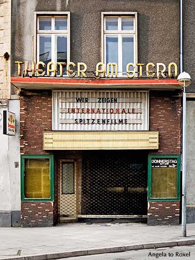 Geschlossenes Kino in Gelsenkirchen-Horst, Kinoschließung während der Rezession im Ruhrgebiet, analog 1981 | Architektur Bilder kaufen - Angela to Roxel