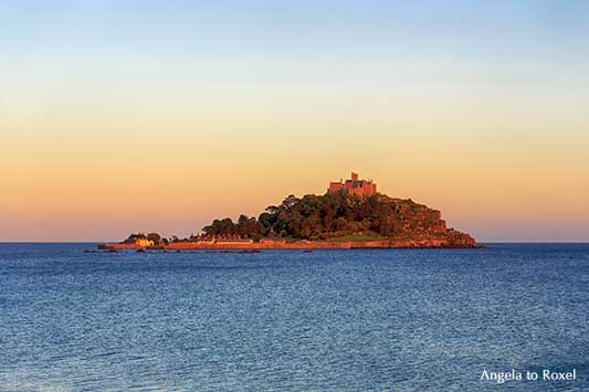 Die Gezeiteninsel St. Michael’s Mount in Cornwall, Sonnenuntergang an der Südwestspitze Englands, Marazion | Landschaftsbilder kaufen - A. to Roxel