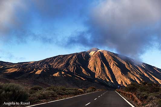 Panoramastraße TF-24 Richtung Pico del Teide, Abendtour zum dritthöchsten Inselvulkan der Erde auf der Kanarischen Insel Teneriffa | Angela to Roxel